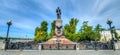 Monument to Emperor Alexander III in Irkutsk Russia