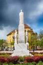 Monument to the emperor Jovan Nenad in Subotica city, Serbia