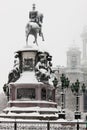 Monument to emperor Nicholas I Royalty Free Stock Photo