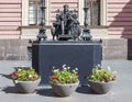 Monument to Emperor Paul I, installed in the courtyard of St. Mi