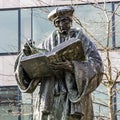 Monument to Erasmus of Rotterdam, Netherlands Desiderius Erasmus Roterodamus Royalty Free Stock Photo