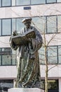 Monument to Erasmus of Rotterdam, Netherlands Desiderius Erasmus Roterodamus Royalty Free Stock Photo