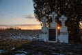 Monument to exiled Jurgis Kucinskas and his partisan son Juozas Kucinskas. Lithuania, Birzai