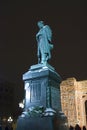 Monument to famos writer Alexander Pushkin in Moscow. Royalty Free Stock Photo