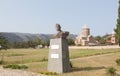 .The monument to the famous Georgian wrestler, circus performer and movie Sandro Kandela