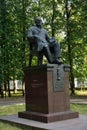 A monument to a famous lawyer Anatoliy Koni by Moscow State University Royalty Free Stock Photo