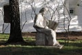 Monument to Andrey Rublev in Novospassky monastery in Moscow. Royalty Free Stock Photo