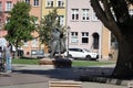 A monument to a famous person on Gdansk Street. Poland.