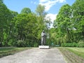 Monument to famous Polish philosopher writer statesman StanisÃâaw Staszic in Lodz