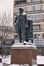 monument to the famous Russian artist Surikov in Moscow