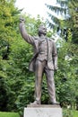 Monument to famous Ukrainian politician Viacheslav Chornovil in Lviv