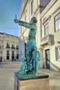 Monument to Father Antonio Vieira, at the Largo Trindade Coelho near the church of Sao Roque, in Chiado, Lisbon, Portugal Royalty Free Stock Photo