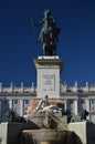 Monument To Felipe IV In The Orient Square In Madrid.