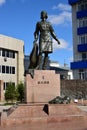 Monument to the female war hero ALIA MOLDAGULOVA in Astana