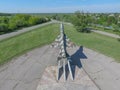 Monument to the fighter aircraft Royalty Free Stock Photo