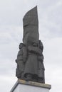 Monument to fighters of the North-Dvinskaya military river flotilla in the city of Kotlas, Arkhangelsk region