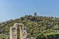 Monument to filopappos and theater Odeon Royalty Free Stock Photo