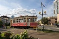 Monument to the first tram. Town of Kazan, Republic of Tatarstan, Russian Federation