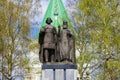 Monument to the founder of Nizhny Novgorod - George Vsevolodovich and Bishop Simon in the territory of the Nizhny Novgorod