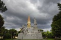 Monument in Arezzo, TUscany, Italy. Royalty Free Stock Photo