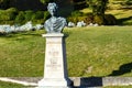 Monument to Franz Grillparzer in Baden. Kurpark. Baden near Vienna. Austria