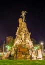 Monument to the Frejus Tunnel on Piazza Statuto in Turin Royalty Free Stock Photo