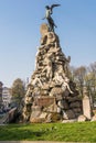 The monument to the Frejus Tunnel, Turin