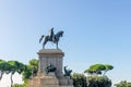 Monument to Garibaldi statue of Giuseppe Garibaldi an italian general Royalty Free Stock Photo