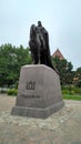 Monument to Gediminas - Grand Duke of Lithuania& x28; city Lida Belarus& x29;