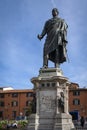 Monument to General Manfredo Fanti situated in front of San Marco Church at Piazza San Marco in central Florence, Italy Royalty Free Stock Photo