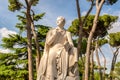 Monument to George Gordon Byron at the Villa Borghese gardens in Rome, Italy