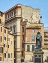 Monument to Giordano Bruno in Campo de Fiori square. Rome.