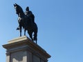 Monument to Giuseppe Garibaldi to the Gianicolo to Rome in Italy. Royalty Free Stock Photo