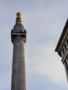 Monument to the great fire of London, Great Britain,UK Royalty Free Stock Photo