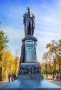 Monument to Griboyedov at Chistye Prudy in Moscow