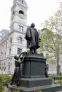 Monument to Henry Ward Beecher, at Cadman Plaza, Brooklyn, NY, USA