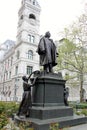 Monument to Henry Ward Beecher, at Cadman Plaza, Brooklyn, NY, USA
