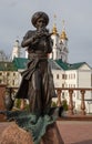 The monument to the hero of the book by writer Lazar Lagin to old Hottabych in Vitebsk.