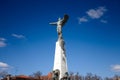 Monument to the heroes of the air (monumentul eroilor aerului) in Bucharest, Romania, on Aviators\' Square. Royalty Free Stock Photo