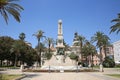 The monument to the Heroes of Cavite and Santiago de Cuba, Cartagena, Murcia, Spain. Royalty Free Stock Photo