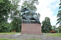 Monument to the heroes of the epic Kalevala Air Fairy and duck