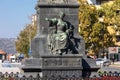 Monument to the Heroes of Kosovo in the center of KruÃÂ¡evac (Battle of Kosovo 1389). Serbia