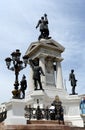 Monument To The Heroes Of The Naval Combat Of Iquique In 1879 On Plaza Sotomayor. Royalty Free Stock Photo