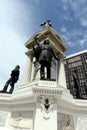 Monument To The Heroes Of The Naval Combat Of Iquique In 1879 On Plaza Sotomayor.