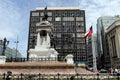 Monument To The Heroes Of The Naval Combat Of Iquique In 1879 On Plaza Sotomayor, Royalty Free Stock Photo