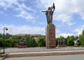 Monument to the Heroes of the Revolution in Bishkek, the capital of Kyrgyzstan, as it is written on the monument