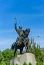 Monument to hetman Petro Sagaidachnyi in Kiev, Ukraine Royalty Free Stock Photo