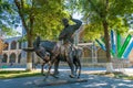 Monument to Hodja Nasreddin in Bukhara. Royalty Free Stock Photo