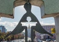 Monument to Holodomor victims on Mikhailovskaya Square in Kiev,