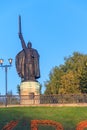 Monument to Ilya Muromets in Murom, Russia Royalty Free Stock Photo